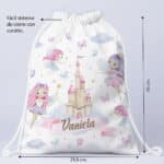 Miniatura de Mochila Saco Infantil Hadas personalizada