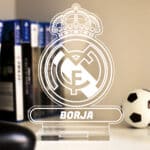 Miniatura de Placa Escudo Real Madrid con Nombre personalizada