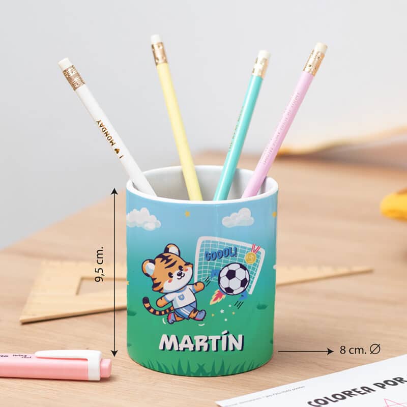 Portalápices Infantil Fútbol personalizado