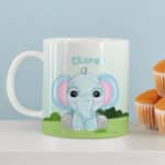 Miniatura de Taza Infantil Irrompible Animales Jungla con Nombre personalizada