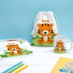 Miniatura de Taza Infantil Irrompible Animales Jungla con Nombre personalizada