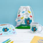 Miniatura de Taza Infantil Irrompible Dinosaurios con Nombre y Foto personalizada