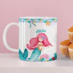 Miniatura de Taza Infantil Irrompible Sirenita con Nombre personalizada