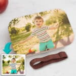 Miniatura de Fiambrera con Tapa de Madera Infantil con Foto personalizada