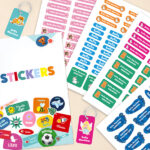 Miniatura de Pack de Etiquetas Adhesivas Infantiles para Ropa y Objetos con Nombre personalizadas