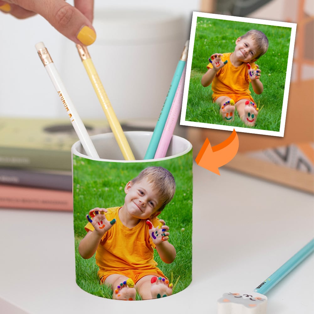 Portalápices Infantil con Foto personalizado