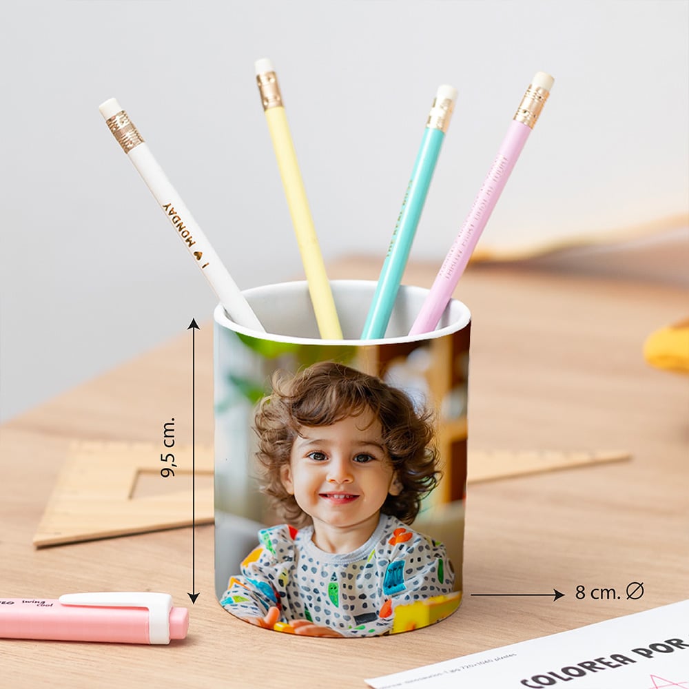 Portalápices Infantil con Foto personalizado