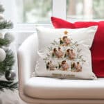 Miniatura de Cojín Árbol de Navidad con Fotos personalizado