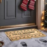 Miniatura de Felpudo Feliz Navidad con Texto personalizado