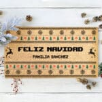 Miniatura de Felpudo Feliz Navidad con Texto personalizado