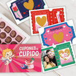 Miniatura de Tarjetas Rasca Cupones de Cupido con Foto y Textos personalizadas