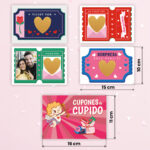 Miniatura de Tarjetas Rasca Cupones de Cupido con Foto y Textos personalizadas