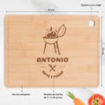 Miniatura de Tabla de Cortar Barbacoa con Nombre personalizada