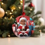 Miniatura de Pack de Adornos para Árbol de Navidad Papá Noel con Foto personalizados