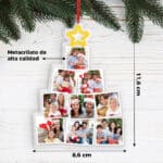 Miniatura de Pack de Adornos para Árbol de Navidad con Fotos personalizados