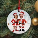 Miniatura de Pack de Adornos para Árbol de Navidad Pareja Noel con Fotos personalizados