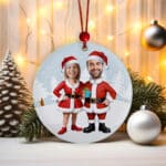 Miniatura de Pack de Adornos para Árbol de Navidad Pareja Noel con Fotos personalizados