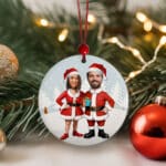 Miniatura de Pack de Adornos para Árbol de Navidad Pareja Noel con Fotos personalizados