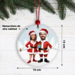 Miniatura de Pack de Adornos para Árbol de Navidad Pareja Noel con Fotos personalizados