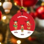 Miniatura de Pack de Adornos para Árbol de Navidad Renos con Nombres personalizados