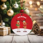 Miniatura de Pack de Adornos para Árbol de Navidad Renos con Nombres personalizados