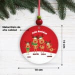 Miniatura de Pack de Adornos para Árbol de Navidad Renos con Nombres personalizados