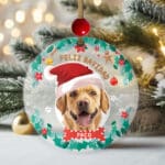 Miniatura de Pack de Adornos para Árbol de Navidad Mascota con Foto y Nombre personalizados