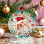 Miniatura de Pack de Adornos para Árbol de Navidad Mascota con Foto y Nombre personalizados