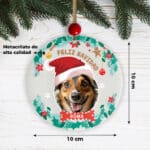 Miniatura de Pack de Adornos para Árbol de Navidad Mascota con Foto y Nombre personalizados