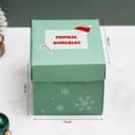 Miniatura de Caja Sorpresa Navidad Verde con Fotos y Textos personalizada