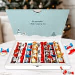 Miniatura de Caja de Dulces con Foto Grande y Texto Copos personalizada