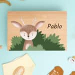 Miniatura de Caja de Recuerdos Infantil Animalitos con Nombre personalizada