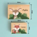 Miniatura de Caja de Recuerdos Infantil Animalitos con Nombre personalizada