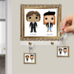 Miniatura de Colgador de Llaves Funkos Marco con Nombres personalizado