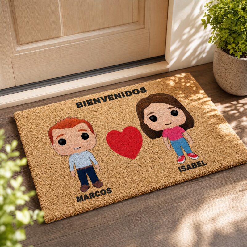 Felpudo Funkos con Nombres y Texto personalizado