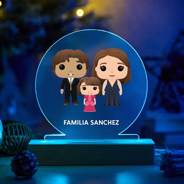 Lámpara Funkos con Texto personalizada