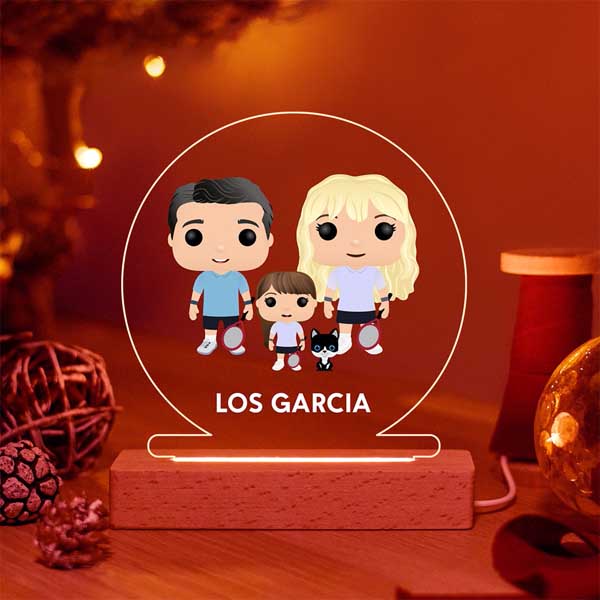 Lámpara Funkos con Texto personalizada