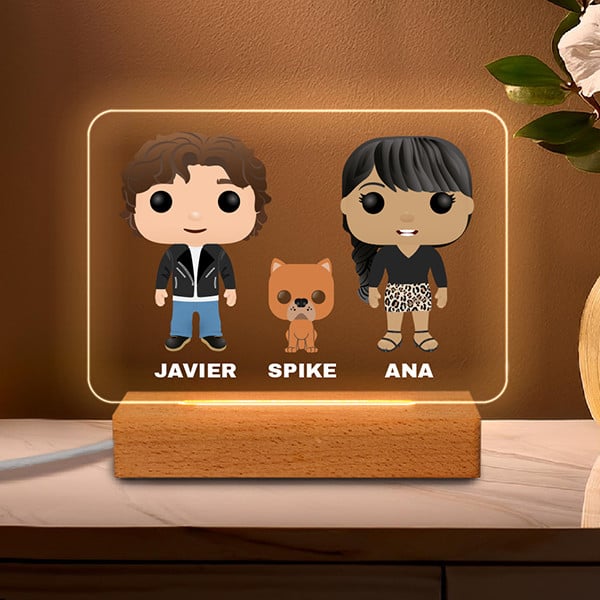 Lámpara Funkos con Nombres personalizada