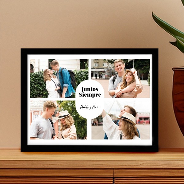 Placa con 4 Fotos personalizada