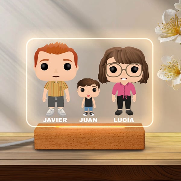 Lámpara Funkos con Nombres personalizada