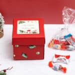 Miniatura de Caja Sorpresa Navidad Roja con Fotos y Textos personalizada