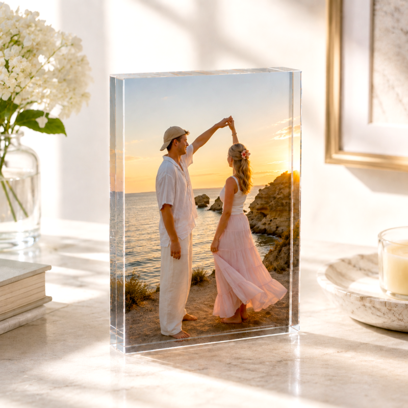 Placa Bloque Portafotos con foto personalizada