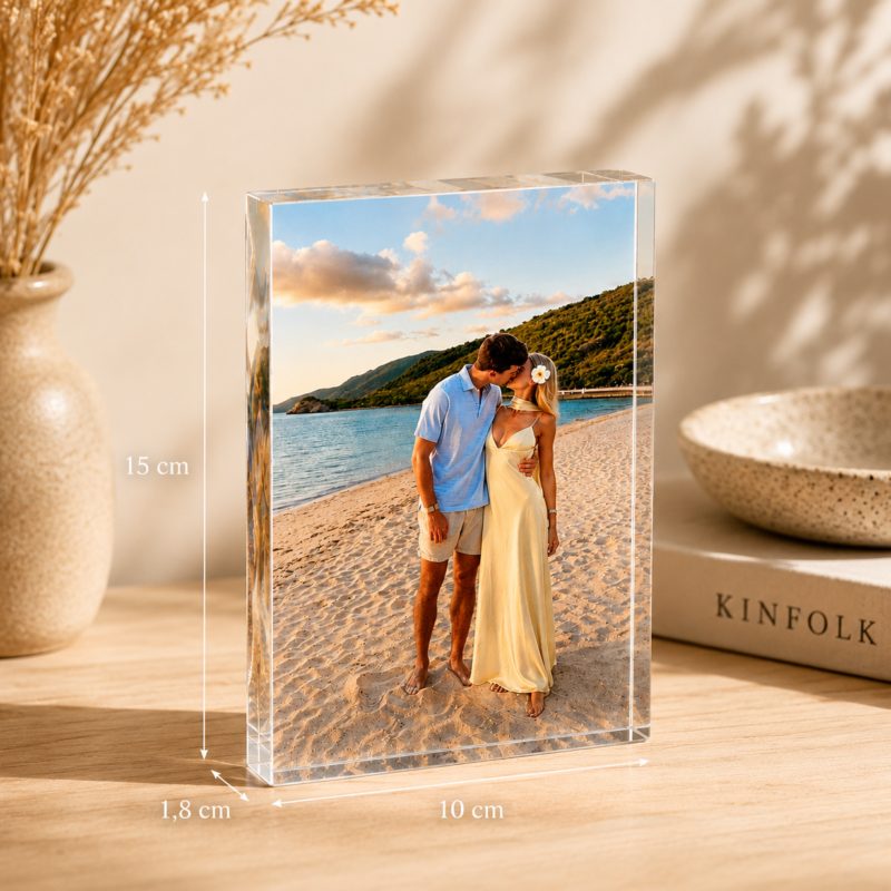 Placa Bloque Portafotos con foto personalizada