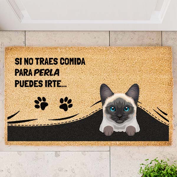 Felpudo Patitas con Nombre de Mascota personalizado