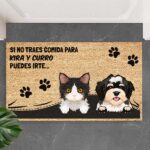 Miniatura de Felpudo Patitas con Nombre de Mascota personalizado