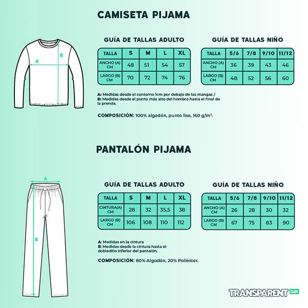 Pijama Funkos Verano o Invierno con Texto personalizado