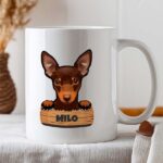 Miniatura de Taza Cartel con Nombre de Mascota personalizada