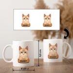 Miniatura de Taza Cartel con Nombre de Mascota personalizada