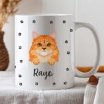 Miniatura de Taza Patitas con Nombre de Mascota personalizada