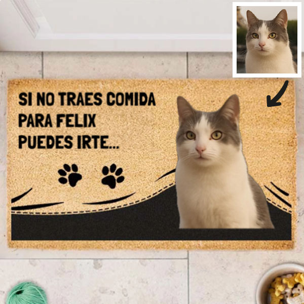 Felpudo Patitas con Nombre de Mascota personalizado